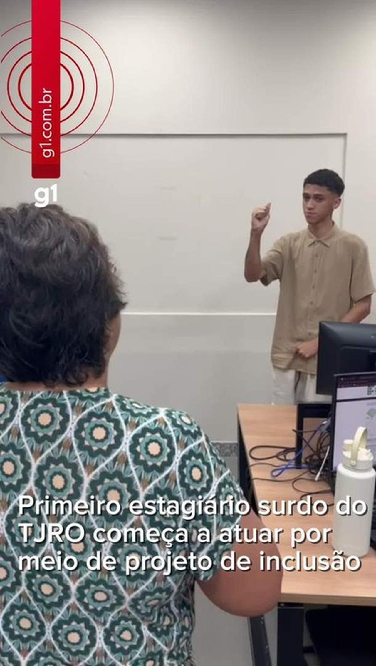 TJ-RO contrata primeiro estagiário surdo