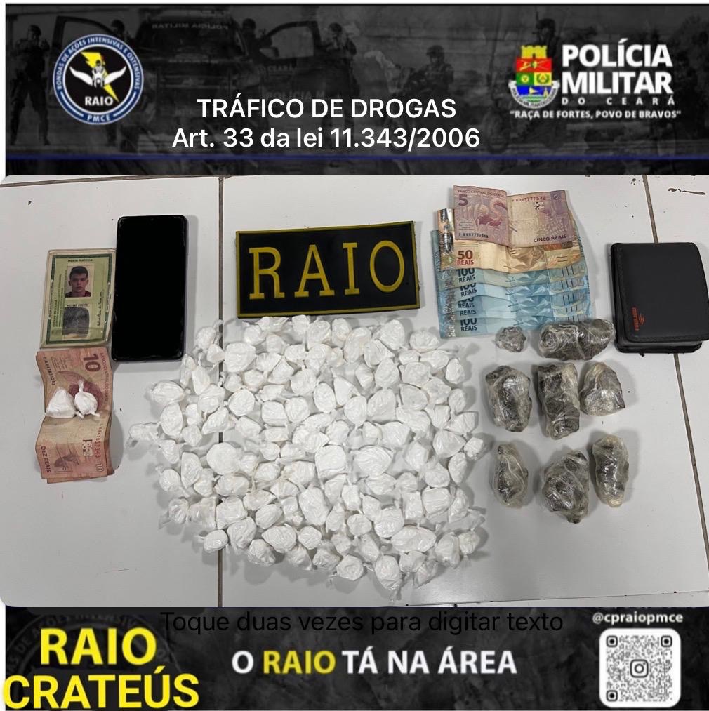 Tráfico de Drogas Desmantelado: Polícia Prende Suspeito em Crateús