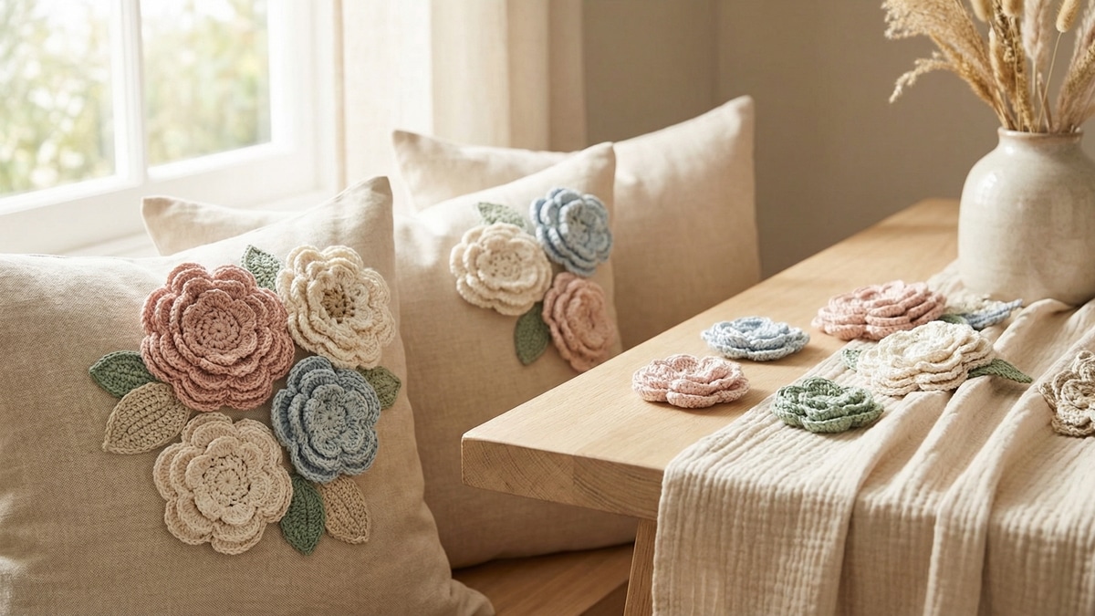 Transforme Seu Projeto com Flores de Crochê Lindíssimas e Elegantes