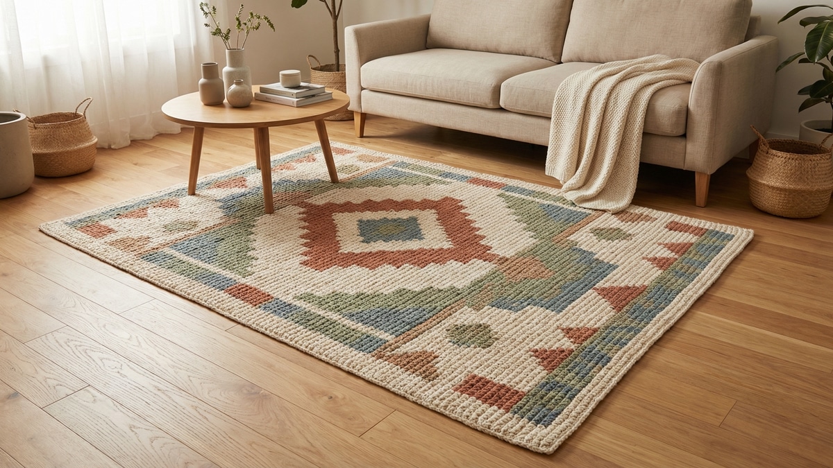 Transforme sua casa com a magia dos tapetes de crochê: conforto e elegância em cada ponto!