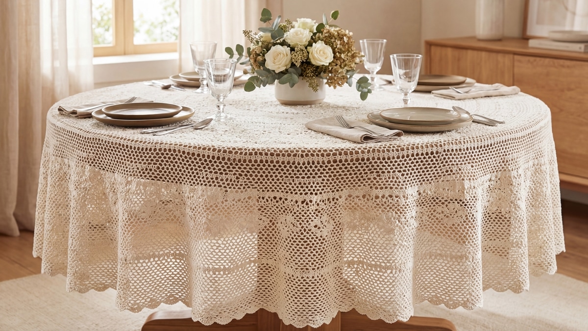 Transforme Sua Mesa de Jantar com Toalhas de Mesa em Crochê de Qualidade