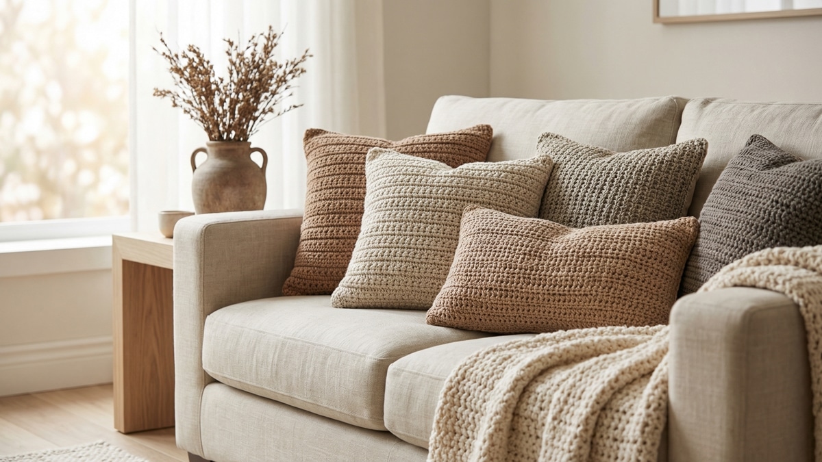 Transforme Sua Sala com Almofadas de Crochê: Dicas de Especialista