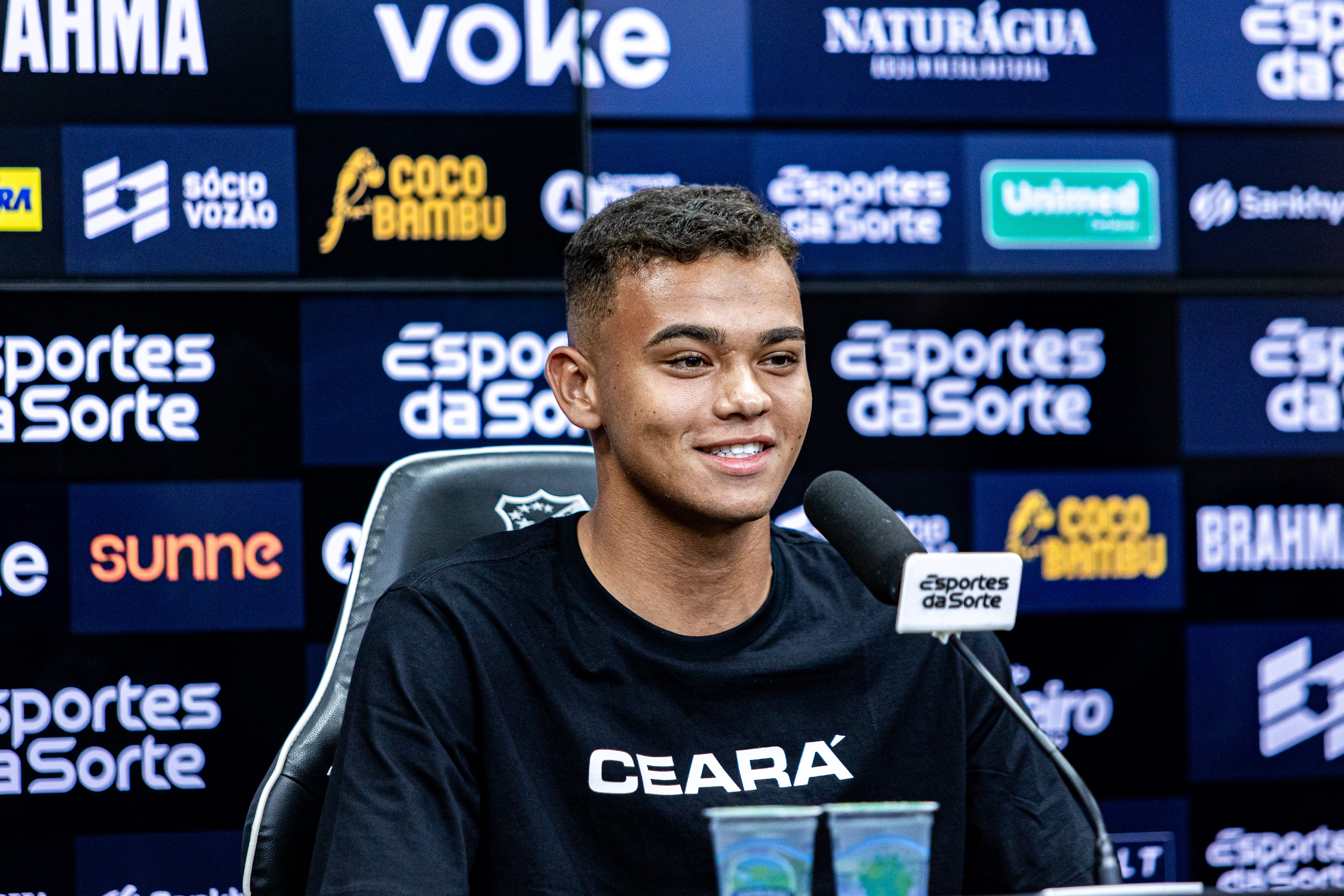 Uchella, do Sub-20 do Ceará, comenta estreia no Cearense: “Sonho de qualquer menino”