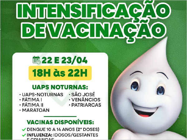Vacinação Noturna em Crateús: Onde e Quando se Vacinar