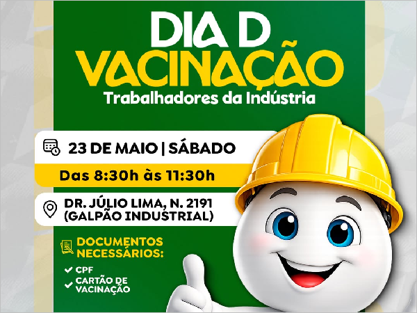 Vacinação para Trabalhadores da Indústria: O Governo de Crateús Investe na Saúde
