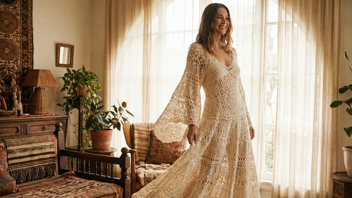 Vestidos de Crochê Exclusivos: Crie Peças Únicas com Técnicas Profissionais