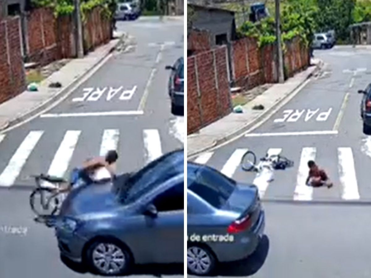 VÍDEO: motorista atropela criança em bicicleta e foge sem prestar socorro em Campinas