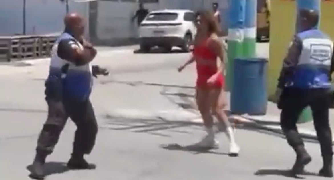 Vídeo: mulher briga com dois PMs e é detida no RJ