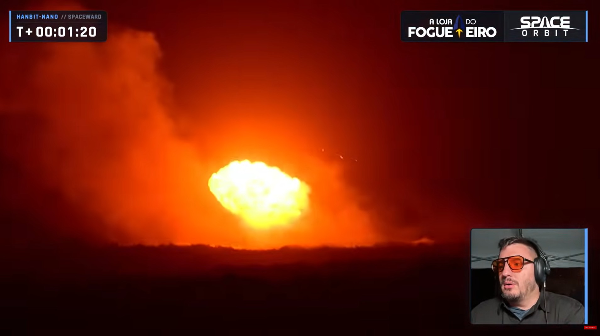VÍDEO: nova imagem mostra momento em que foguete lançado do Brasil vira 'bola de fogo'