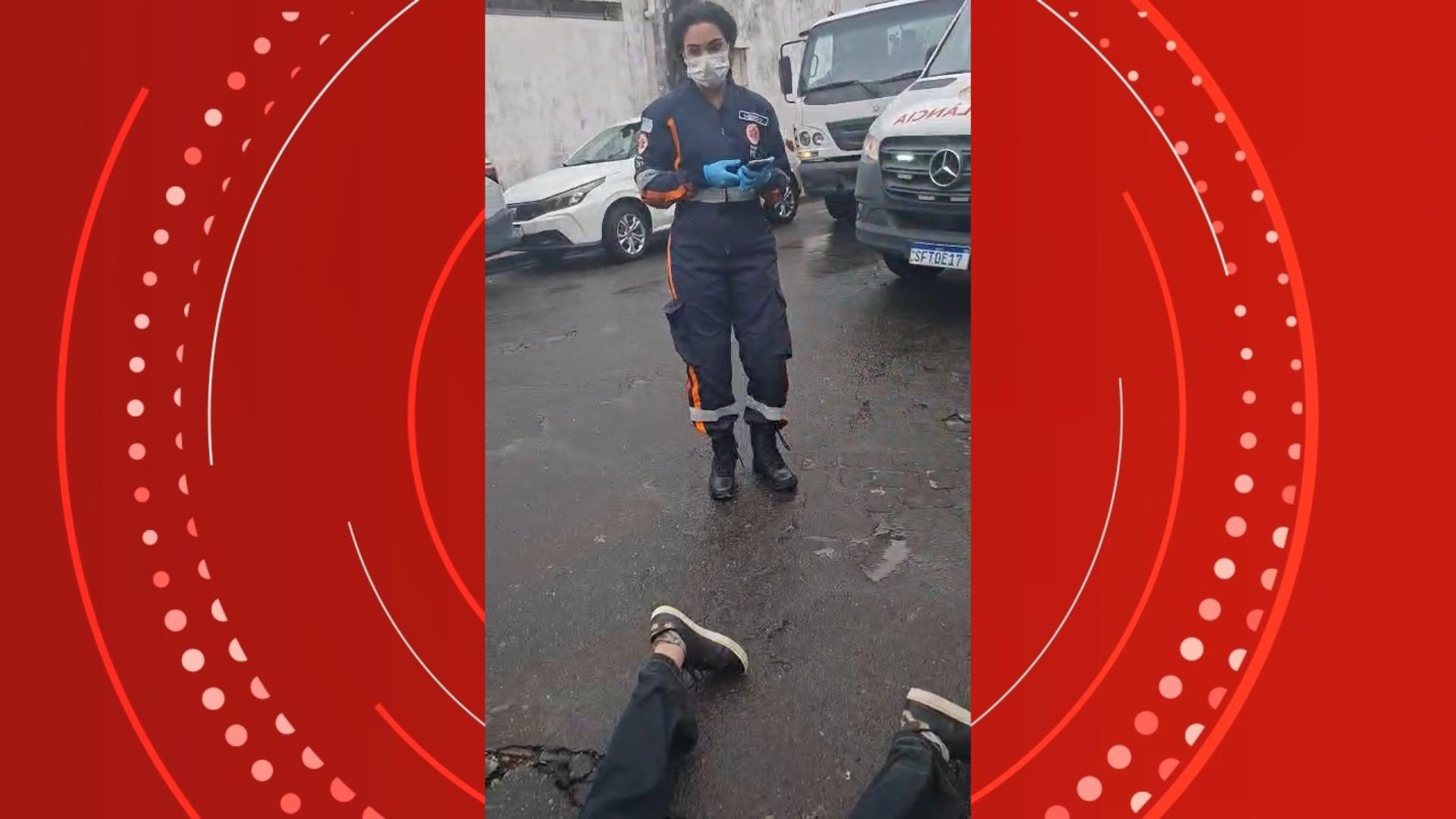 VÍDEO: Samu é acionado para ocorrência e equipe tem 'surpresa' ao chegar ao local, em Vila