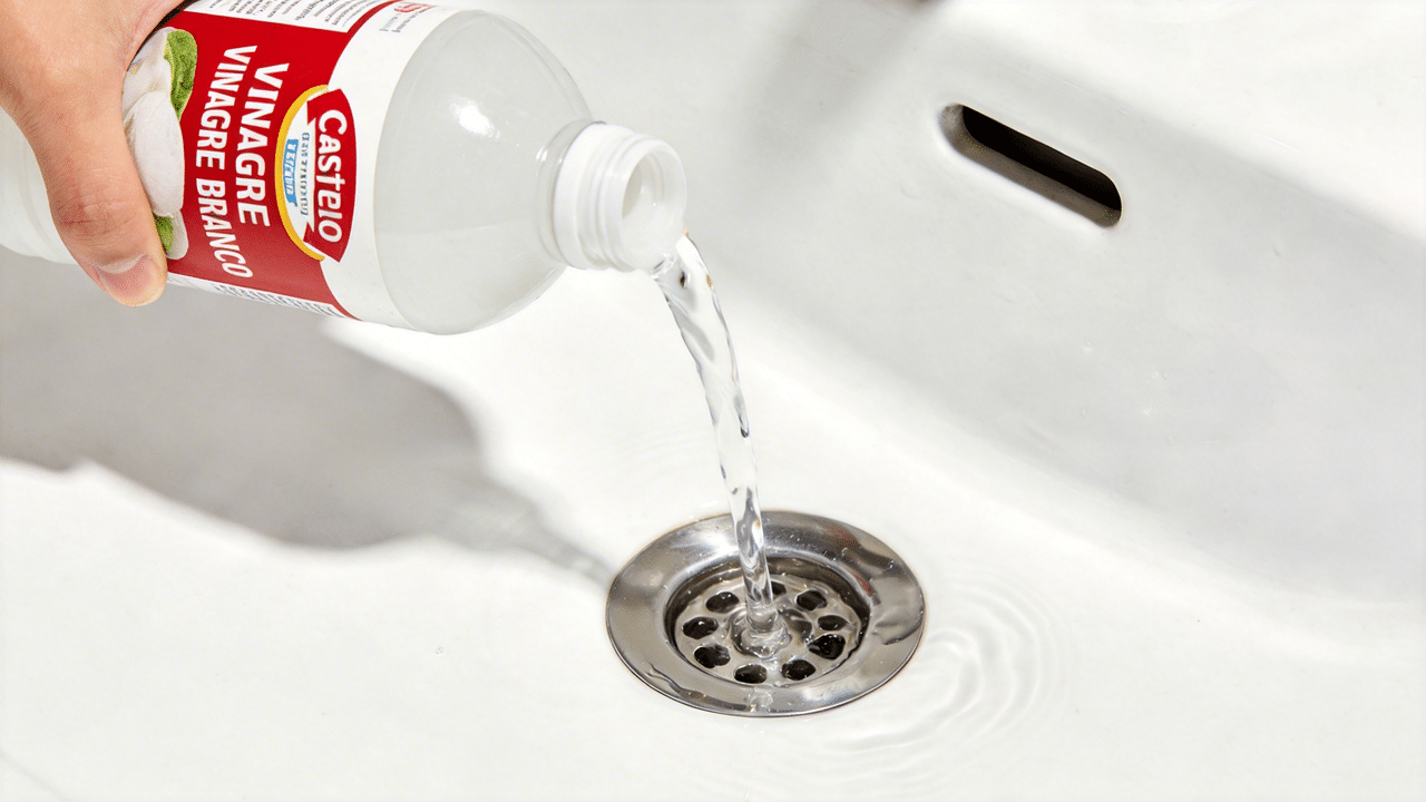 Vinagre no Ralo: O Segredo para um Banheiro Sem Mau Cheiro